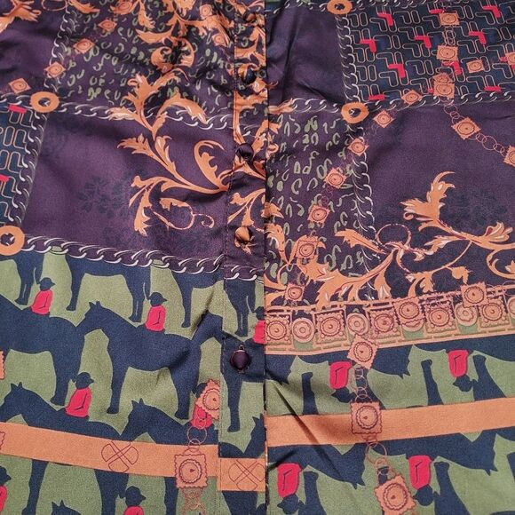 Nasty Gal Collection Scarf Print Tunic Top 6 - Picture 5 of 13